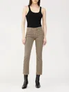Dl1961 - Women's Mara Mid-rise Straight Ankle Pant In Houndstooth In Brown