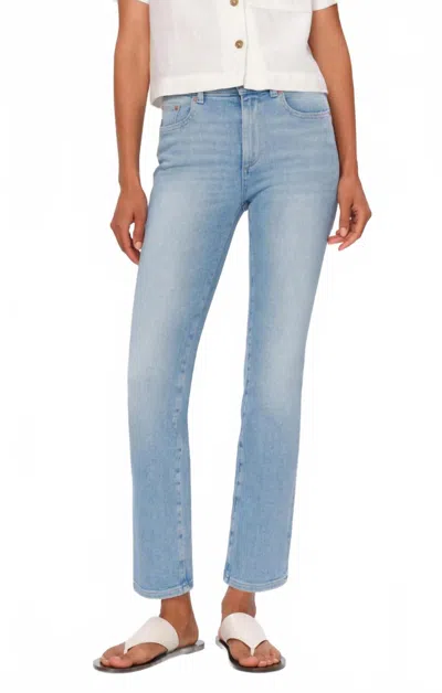 Dl1961 - Women's Mara Mid Rise Straight Instasculpt Jean In Atlantic In Blue