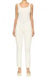 Dl1961 - Women's Mara Mid Rise Straight Leg Instasculpt Jean In Off-white In White