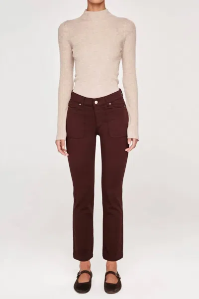 Dl1961 - Women's Mara Straight Ankle Jeans In Bark In Brown