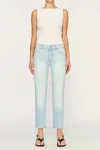 Shop Dl1961 - Women's Mara Straight Ankle Jeans In Blue Isle In Multi