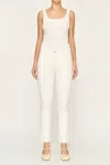 Dl1961 - Women's Mara Straight Mid Rise Ankle Jeans In White In White