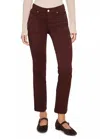 Dl1961 - Women's Mara Straight Instasculpt Ankle Jeans In Bark In Brown