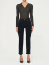 Dl1961 - Women's Mara Straight Instasculpt Mid Rise Jeans In Flatiron