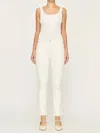 Dl1961 - Women's Mara Straight Mid Rise Ankle Jeans In White In White