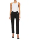 Dl1961 - Women's Mara Straight Mid Rise Ankle Jeans In Black Onyx In Black