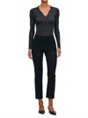 Dl1961 - Women's Mara Straight Mid Rise Ankle Pants In Jet In Black