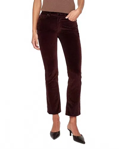 Dl1961 - Women's Mara Straight Mid Rise Instasculpt Ankle Jean Mulberry In Brown