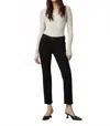 Dl1961 - Women's Mara Straight Mid Rise Instasculpt Ankle Jeans In Black Peached Raw In Black