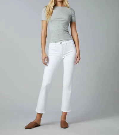 Dl1961 - Women's Mara Straight Mid Rise Instasculpt Ankle Jeans In Milk In White