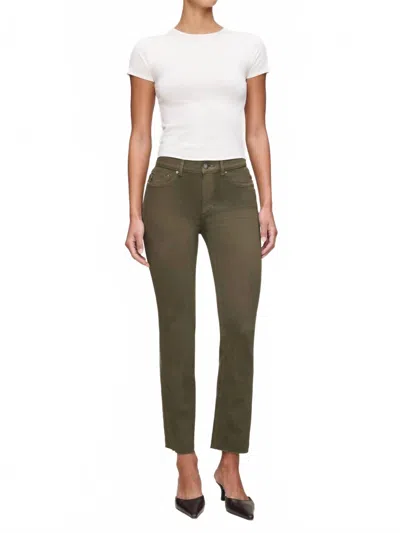 Dl1961 - Women's Mara Straight Mid Rise Instasculpt Ankle Jeans In Trellis In Green