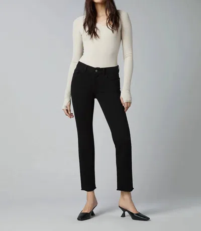 Dl1961 - Women's Mara Straight Mid Rise Instasculpt Jean In Black