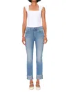 Dl1961 - Women's Mara Straight Mid Rise Instasculpt Jeans In Island Park In Blue