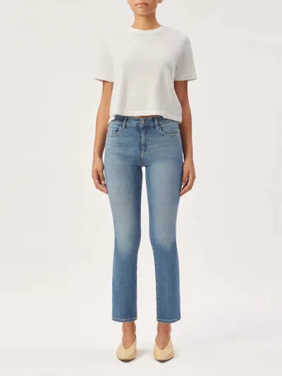 Dl1961 - Women's Mara Straight Mid Rise Jean In Airway In Multi