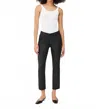 Dl1961 - Women's Mara Instasculpt Mid Rise Straight Leg Jeans In Black Coated In Black