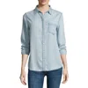 Dl1961 - Women's Mercer And Spring Chambray Shirt In Bleach In Multi