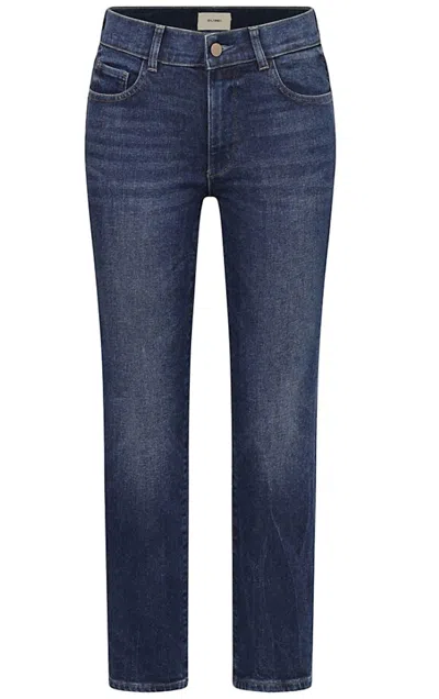Dl1961 - Women's Mila Cigarette Mid-rise Jeans In Palmwood In Blue