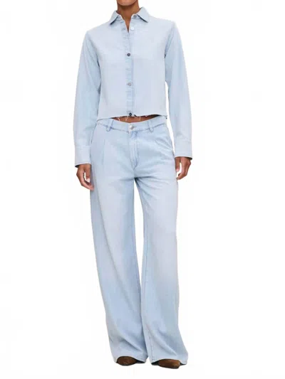 Dl1961 - Women's Montauk Long Sleeve Shirt In Poolside In Multi