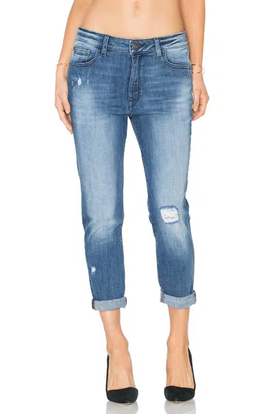 Dl1961 - Women's No. 6 Slouchy Skinny Jean In Scratched In Blue