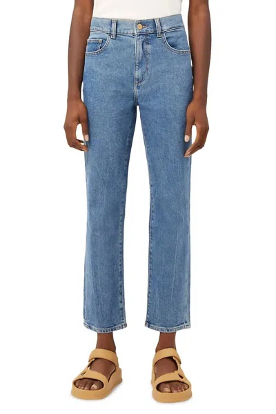 Dl1961 - Women's Patti Straight High Rise Jeans In Blue Rapids In Multi