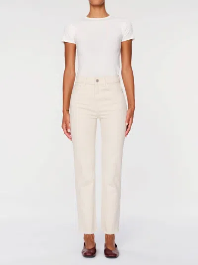 Dl1961 - Women's Patti Straight High Rise Vintage Ankle In Ecru In White