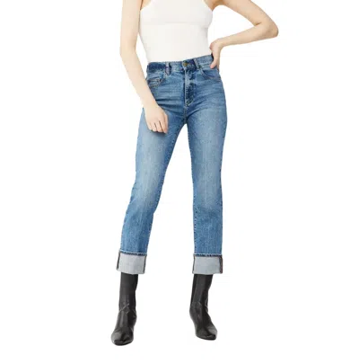 DL1961 - WOMEN'S PATTI STRAIGHT HIGH RISE VINTAGE ANKLE JEANS IN OASIS CUFFED