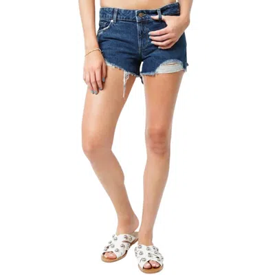 Dl1961 - Women's Renee Cut Off Raw Hem Denim Short In Blue