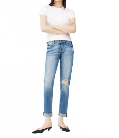Dl1961 - Women's Riley Boyfriend Jean In Oasis Distressed In White