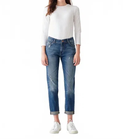 Dl1961 - Women's Riley Boyfriend Straight Jean In Adams In Blue