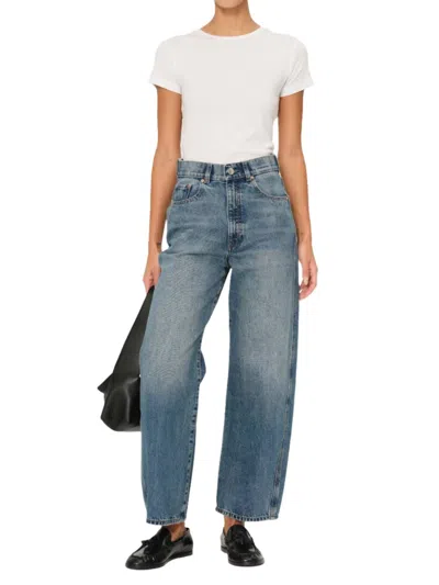 Dl1961 - Women's Taylor Relaxed Barrel Ultra High Rise Jeans In Endless Sea In Blue