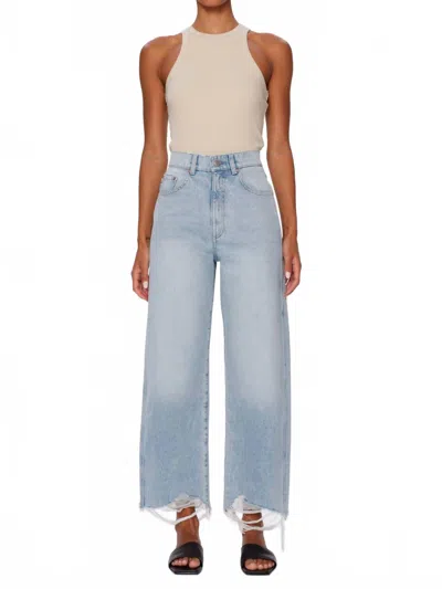 Dl1961 - Women's Taylor Relaxed Barrel Jeans In Crystal Lake Distressed In Blue