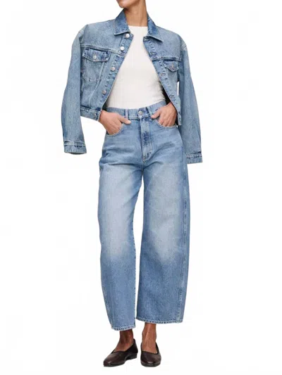 Dl1961 - Women's Taylor Relaxed Barrel Ultra High Rise Jeans In Salt Lake In Blue