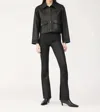 Dl1961 - Women's Tilda Shirt Jacket In Black Coated In Black