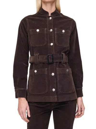 Dl1961 - Women's Utility Jacket In Meteorite In Brown