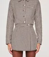 Dl1961 - Women's Vika Jacket Cropped In Houndstooth In Multi