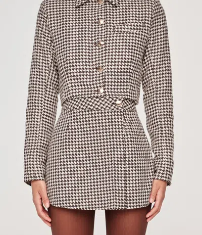 Dl1961 - Women's Vika Jacket Cropped In Houndstooth In Multi