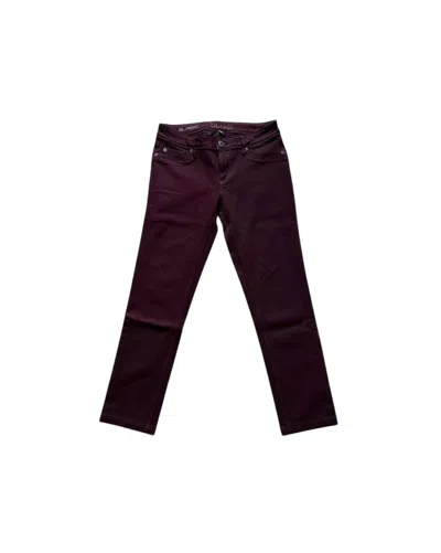 Dl1961 - Women's Women Angel Mid-rise Skinny Ankle Jean In Burgundy In Brown