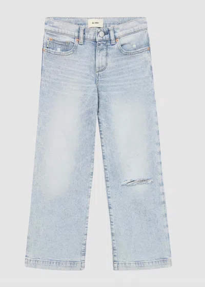 Dl1961 - Women's Women's Positano Wide Leg Pants In Light Indigo In Blue