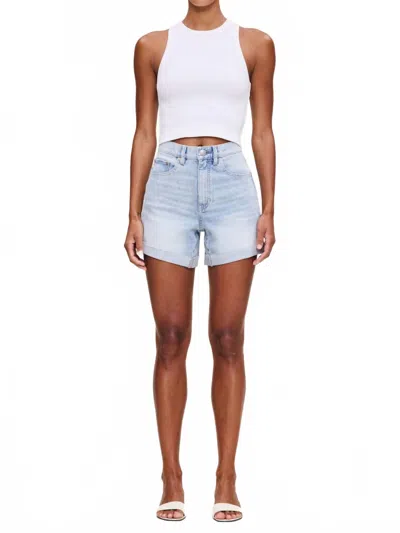 Dl1961 - Women's Zoie Jean Short In Positano Cuffed In Blue