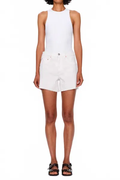 DL1961 - WOMEN'S ZOIE RELAXED FIT DENIM SHORT IN WHITE