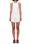 Dl1961 - Women's Zoie Relaxed Mid Rise Short In White Raw In White