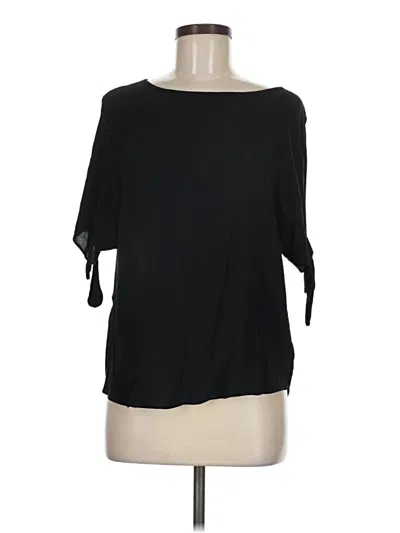 Pre-owned Dl1961 3/4 Sleeve Top Black Boatneck Tops