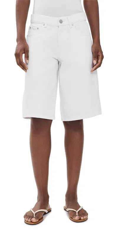 Dl1961 Abby Relaxed Denim Shorts White