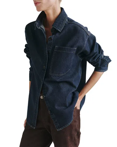 Dl1961 Addison Cotton Blend Denim Overshirt In Blue