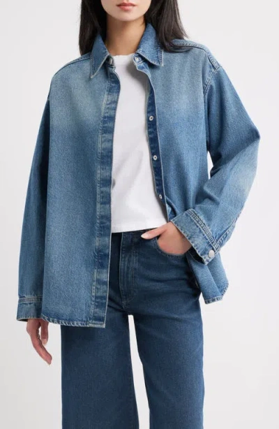Dl1961 Addison Overshirt In Blue