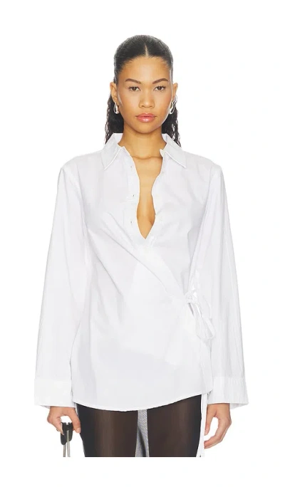 Dl1961 Agnes Wrap Top In Gray