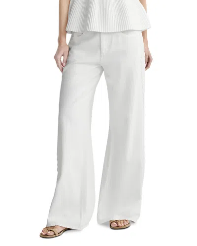 Dl1961 Alex Aura Baggy Wide Leg Low Rise Jeans In White Lace