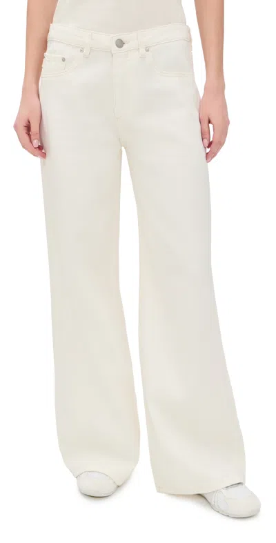 Dl1961 Alex Baggy Wide Leg Jeans Eggshell Aura In White