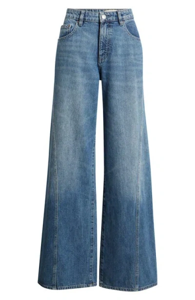 Dl1961 Alex Low Rise Baggy Wide Leg Jeans In Blue