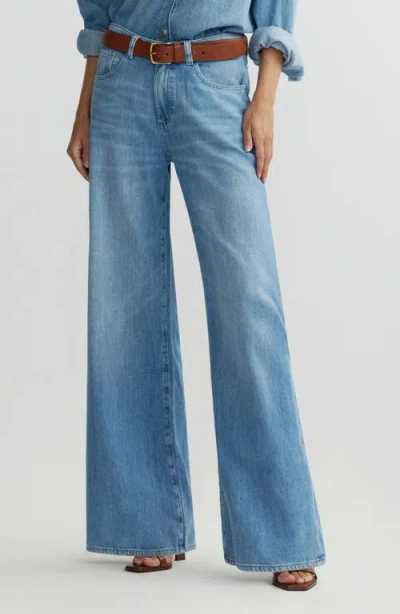 Dl1961 Alex Low Rise Baggy Wide Leg Jeans In Blue